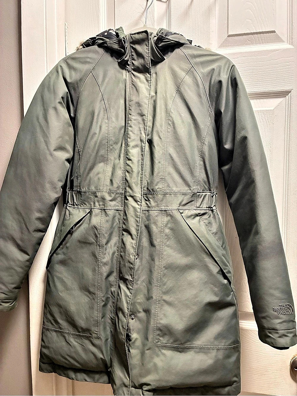 The North Face New Dealio Down Parka Green & Black Small